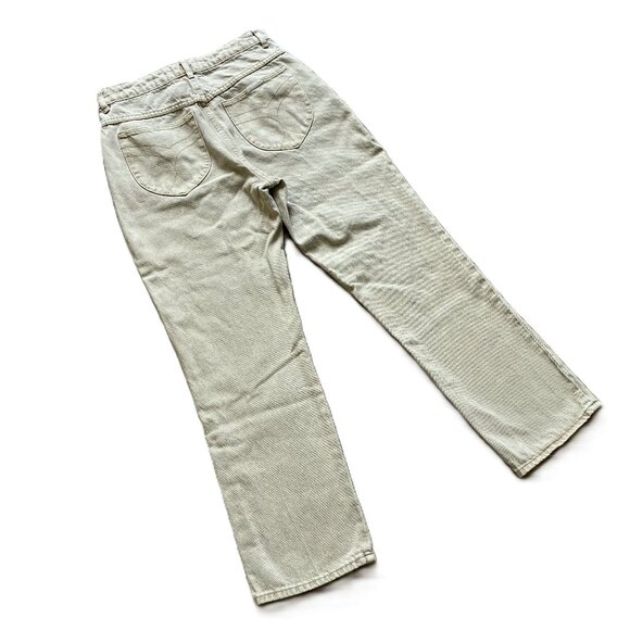 Rolla's Original High Rise Straight Leg Jeans Sand Beige Denim Women's US 29 - Picture 6 of 10